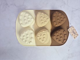 Molde silicona tricolor 6 porciones pizza